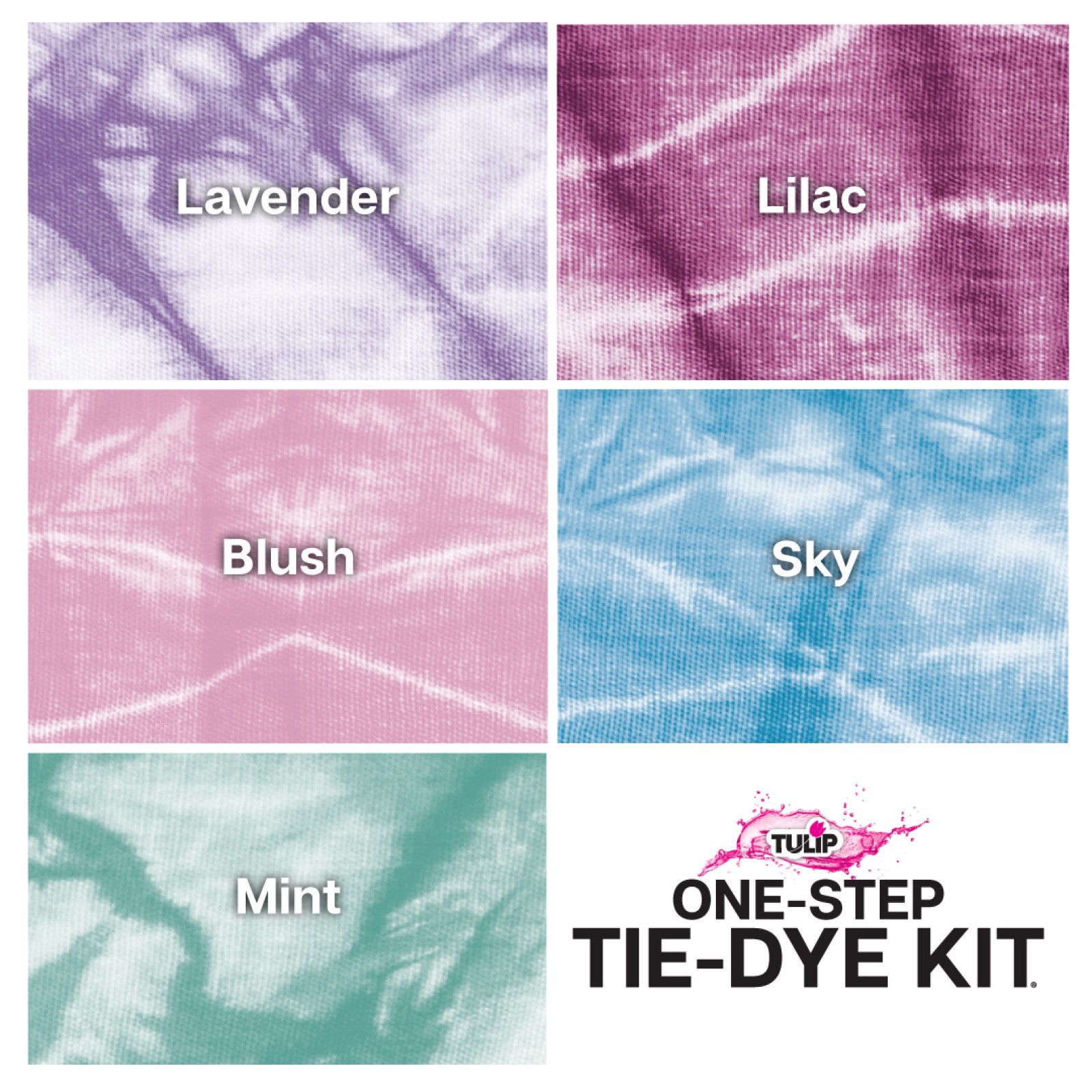 slide 4 of 7, Tulip Pretty Pastels One-Step Tie-Dye Kit, 1 ct