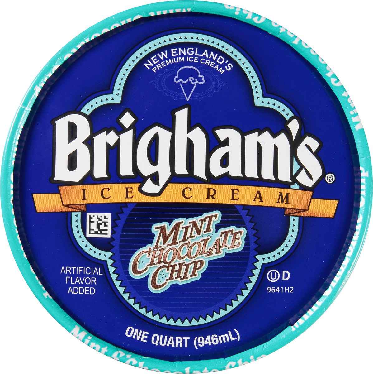 slide 7 of 8, Brigham's Mint Chocolate Chip Ice Cream, 1 qt