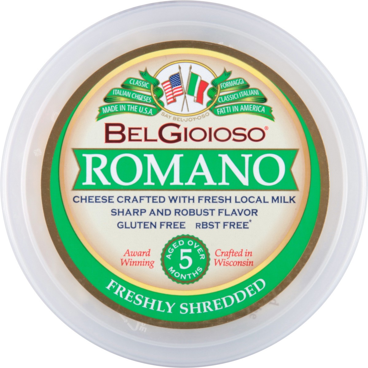 slide 14 of 14, BelGioioso Romano Shredded Cheese, 5 oz