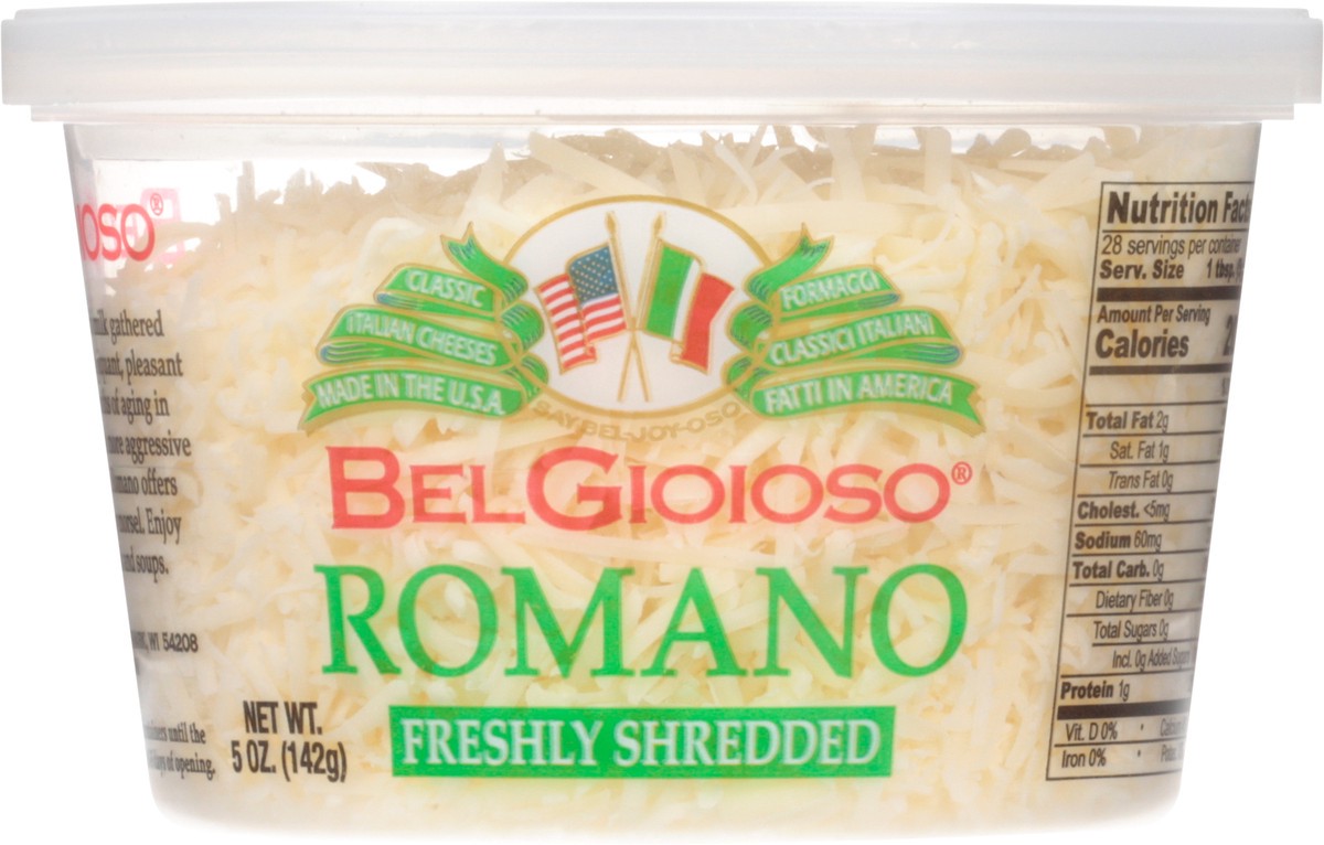 slide 6 of 14, BelGioioso Romano Shredded Cheese, 5 oz