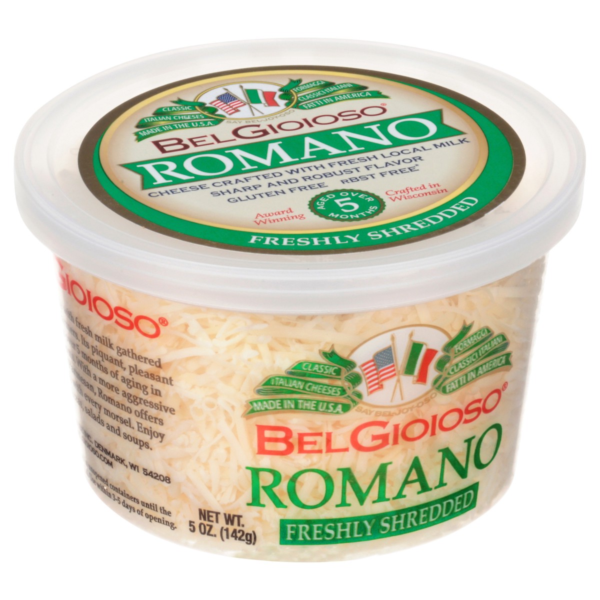 slide 7 of 14, BelGioioso Romano Shredded Cheese, 5 oz