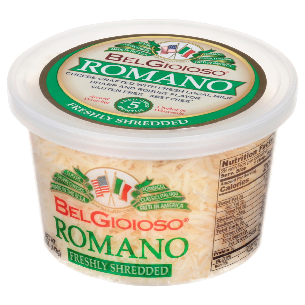 slide 8 of 14, BelGioioso Romano Shredded Cheese, 5 oz