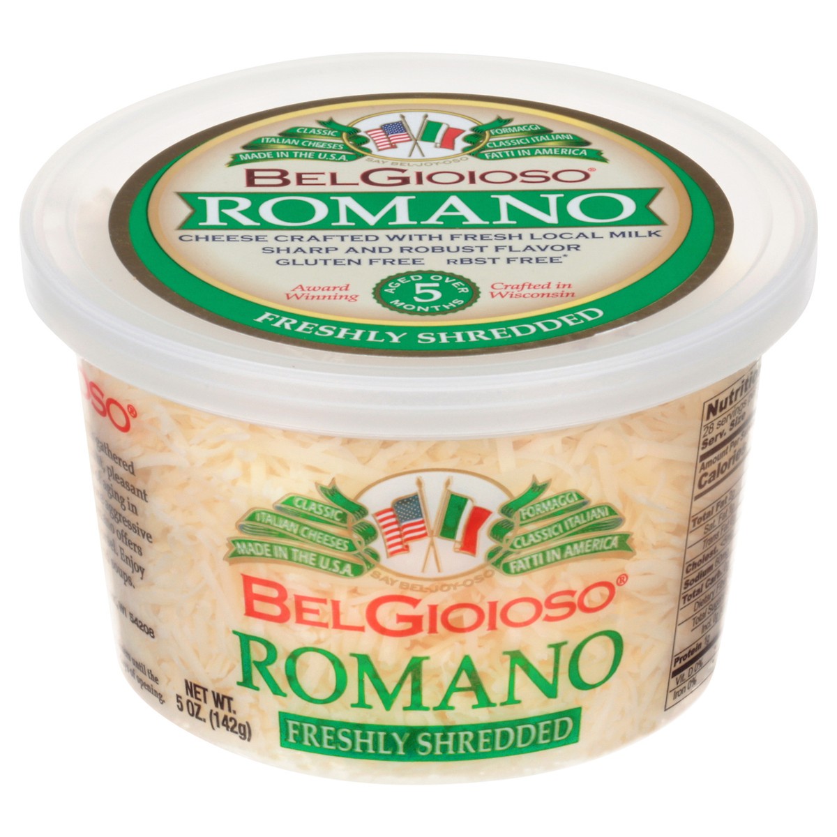 slide 10 of 14, BelGioioso Romano Shredded Cheese, 5 oz