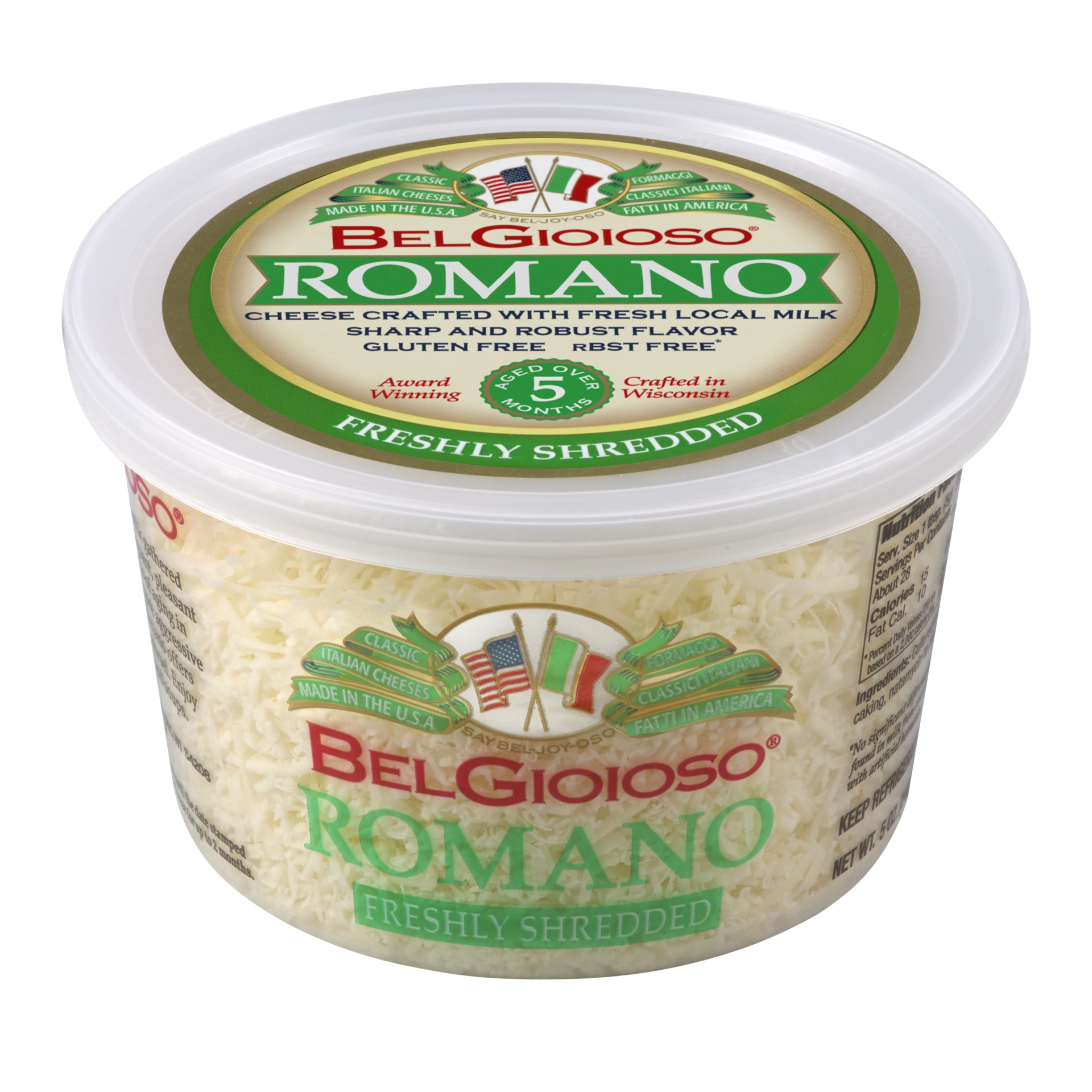 BelGioioso Shredded Romano Cheese 5 oz Shipt