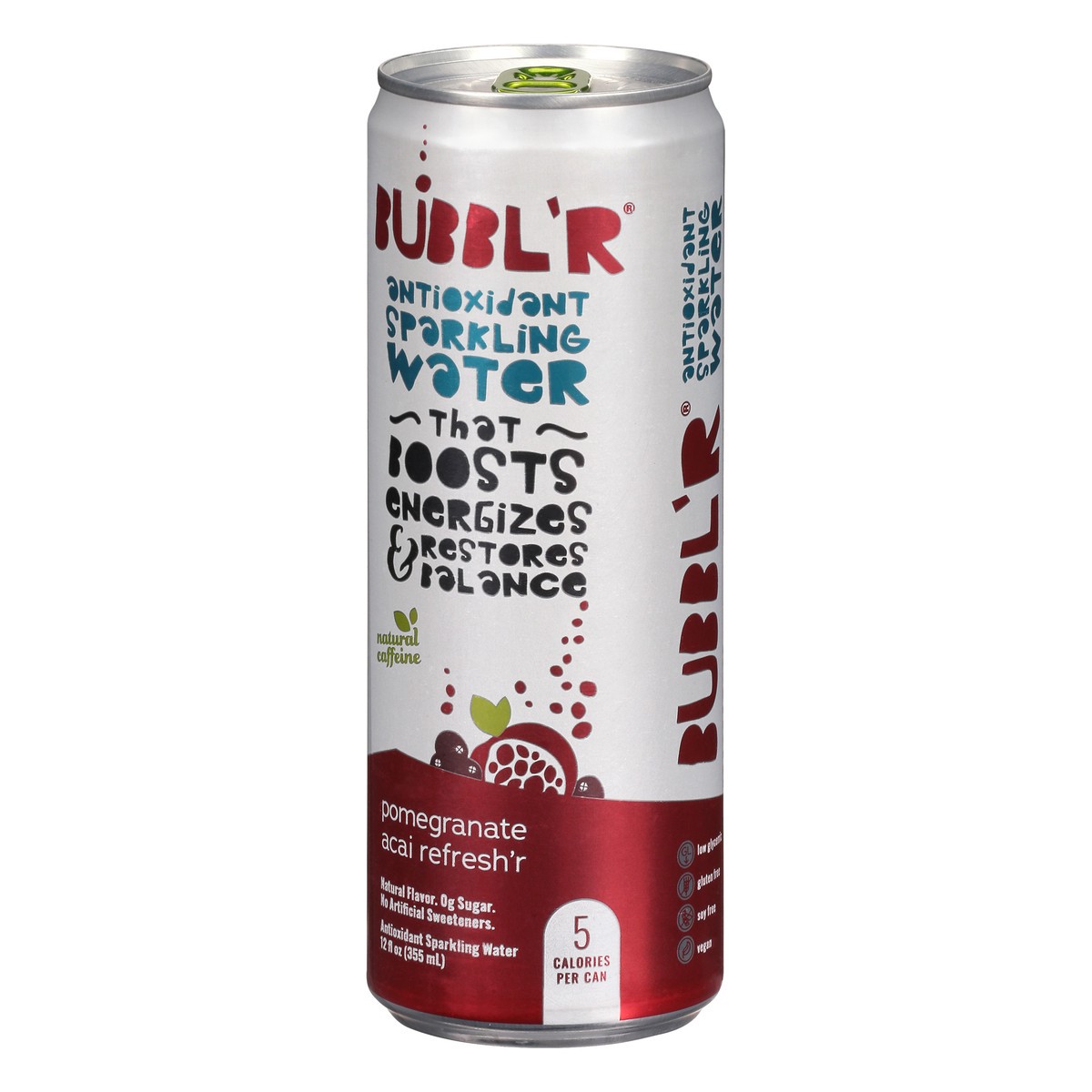 slide 2 of 9, BUBBL'R Pomegranate Acai Refresh'r Antioxidant Sparkling Water - 12 oz, 12 oz