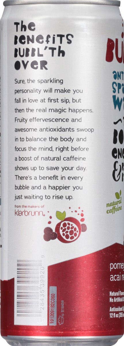 slide 3 of 9, BUBBL'R Pomegranate Acai Refresh'r Antioxidant Sparkling Water - 12 oz, 12 oz