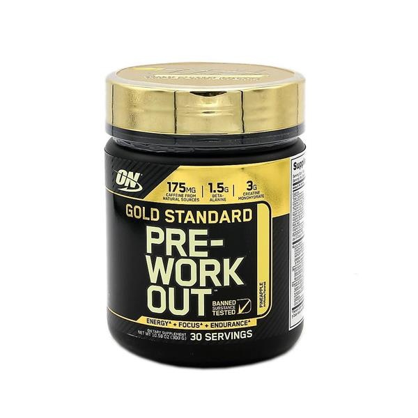 slide 1 of 1, Optimum Nutrition Gold Standard Pre-Work Out Pineapple, 10.58 oz