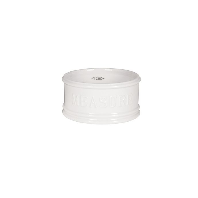 slide 5 of 5, Everyday White Bistro White Nested Measuring Cup Set, 5 ct