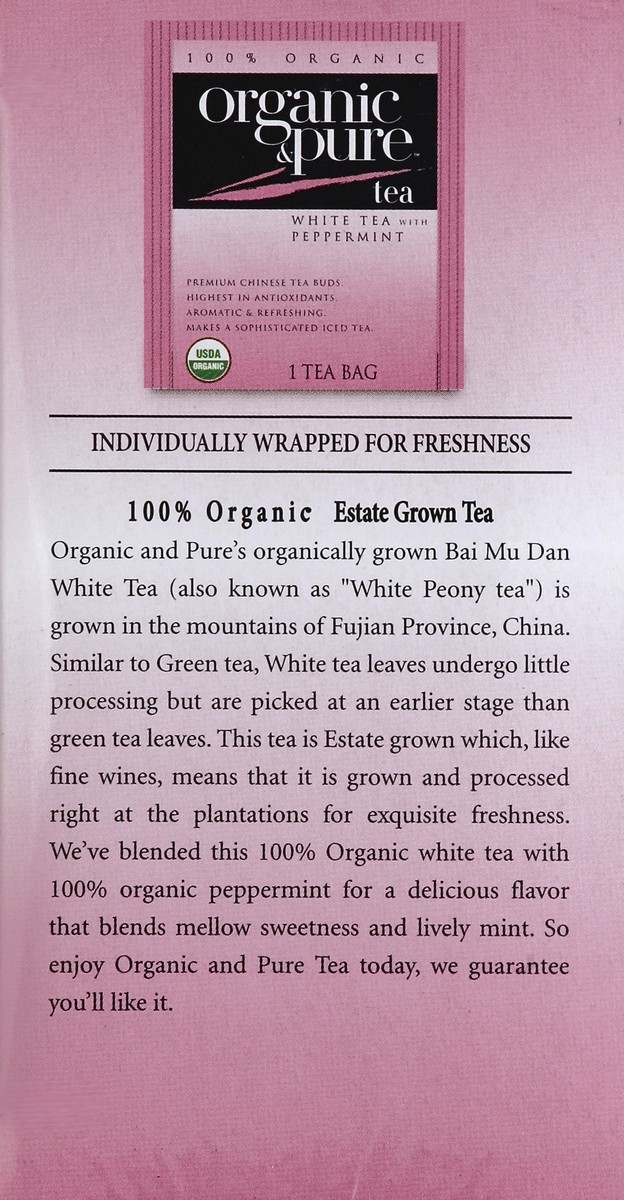 slide 5 of 5, Organic & Pure White Tea- 18 ct, 18 ct