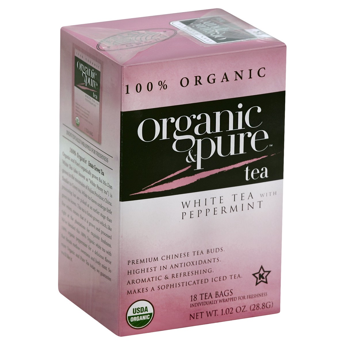 slide 4 of 5, Organic & Pure White Tea- 18 ct, 18 ct