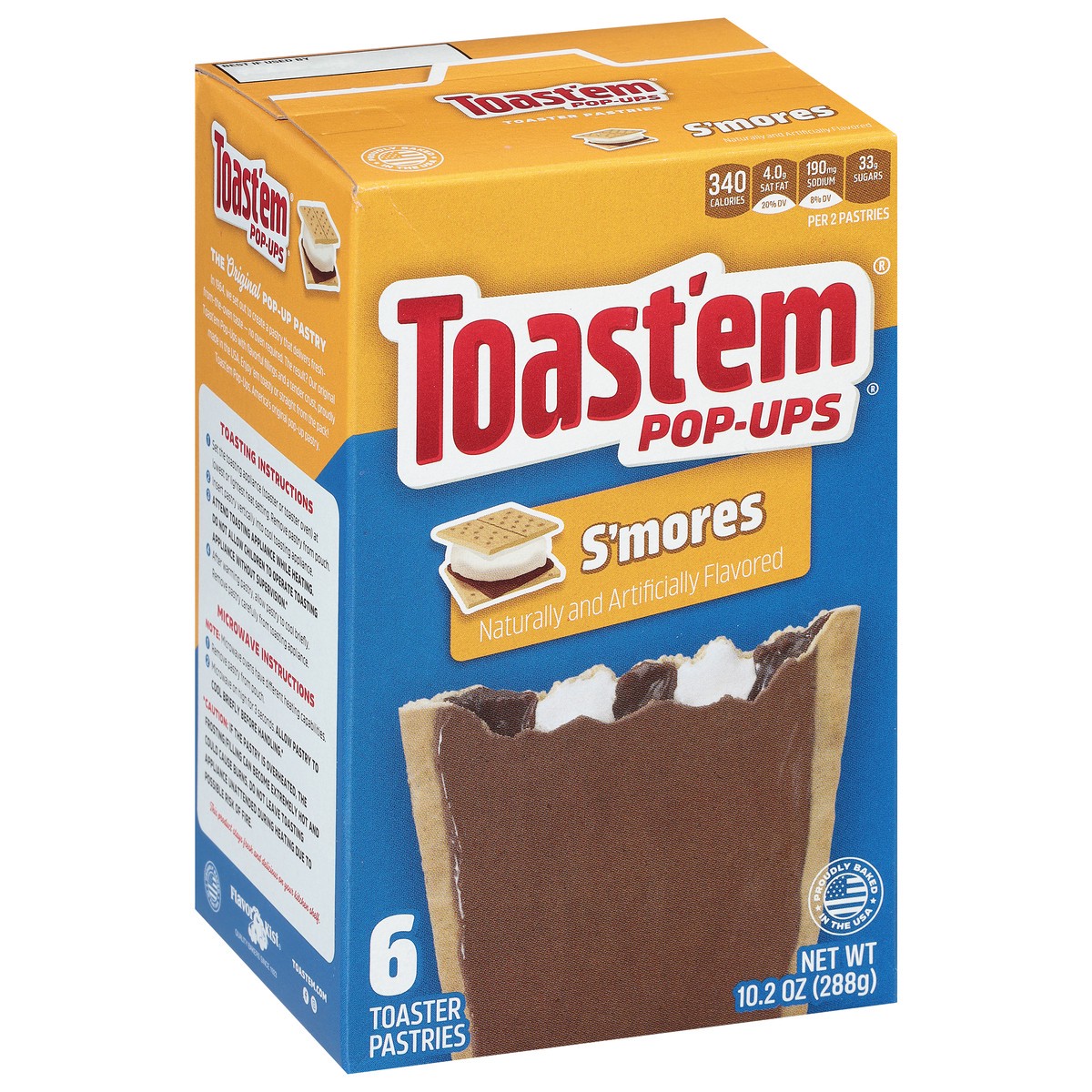 slide 6 of 9, Toast'em Pop-ups S'mores Toaster Pastries 6 ea, 6 ct