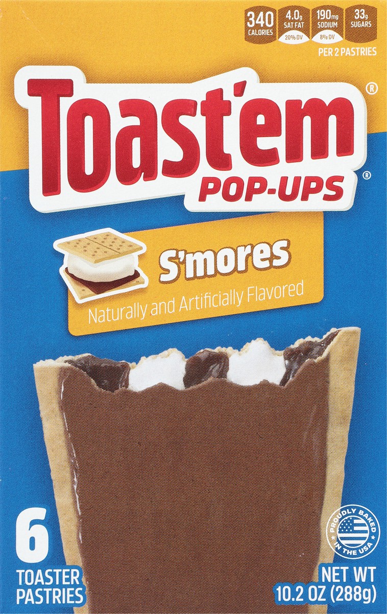 slide 8 of 9, Toast'em Pop-ups S'mores Toaster Pastries 6 ea, 6 ct