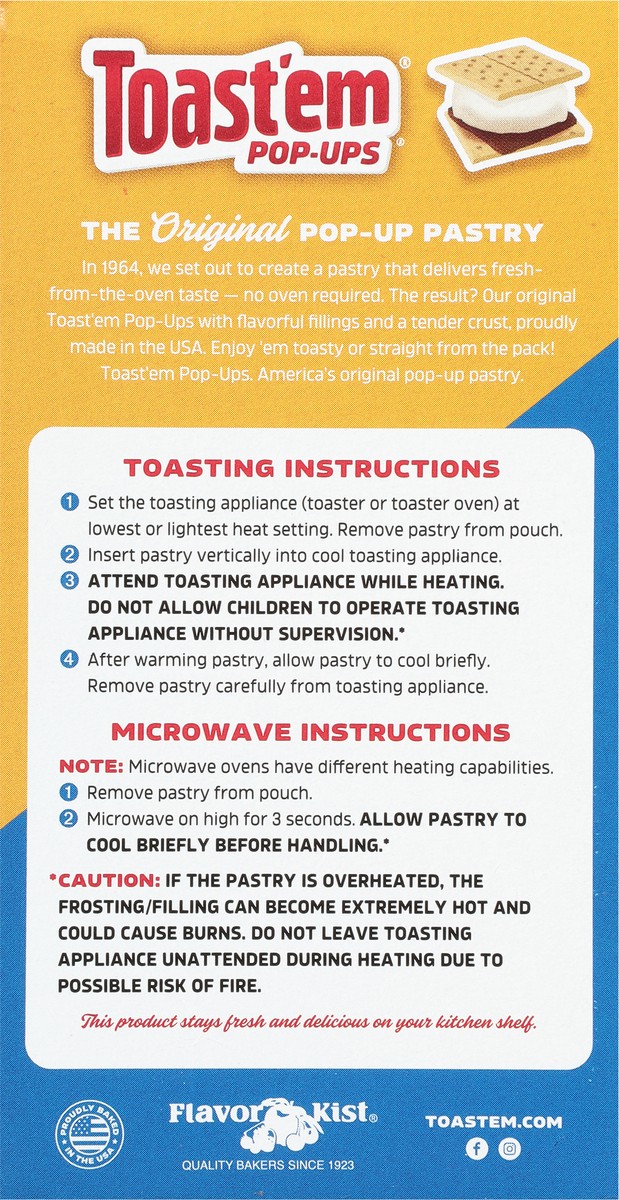 slide 9 of 9, Toast'em Pop-ups S'mores Toaster Pastries 6 ea, 6 ct