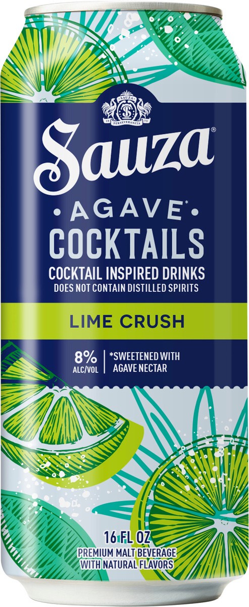 slide 5 of 7, Sauza Agave Cocktails Lime Crush 8% ABV (16 fl. oz. Can), 1 PK