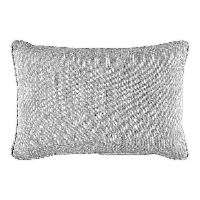 slide 1 of 1, Bridge Street Solid Textured Oblong Throw Pillow - Grey, 1 ct