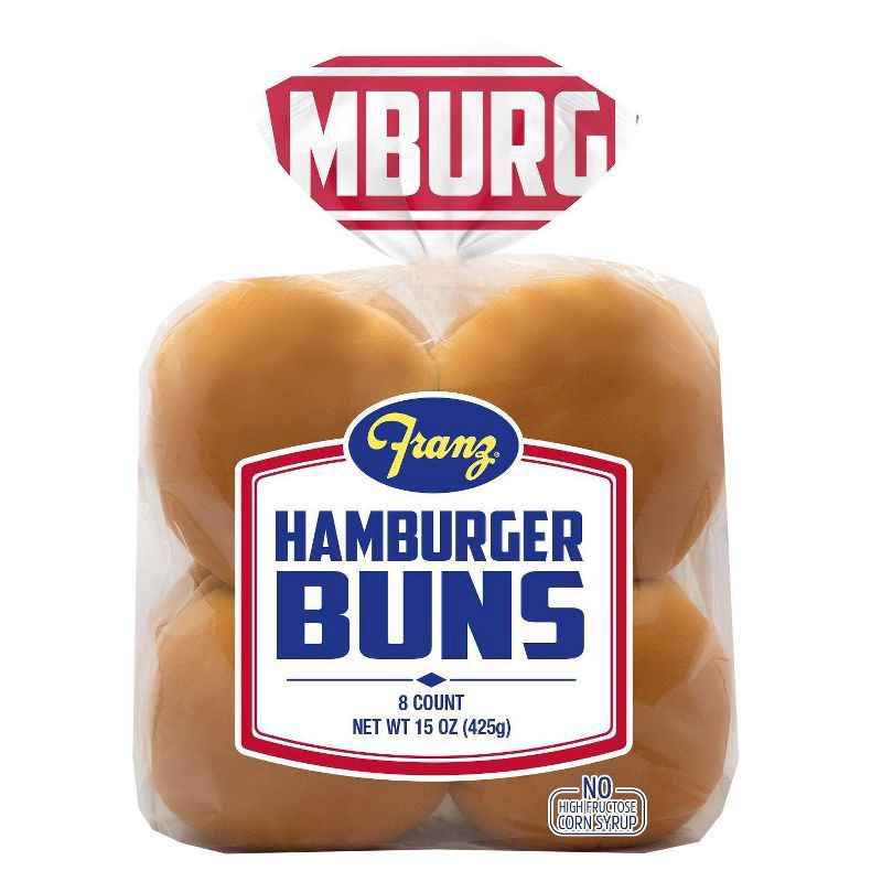 slide 1 of 8, Franz Cluster Hamburger Buns Hamburger Buns 15oz, 15 oz