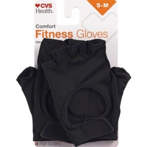 slide 1 of 1, Cvs Health Comfort Fitness Gloves, S-M, 1 ct