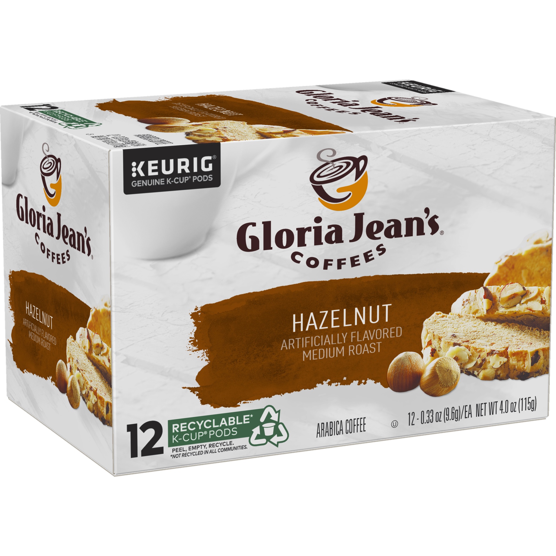 slide 2 of 4, Gloria Jean's Hazelnut K-Cup Medium Roast Coffee, 12 ct