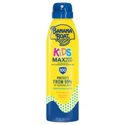 Banana Boat Kids Max Protect & Play Clear Spray Sunscreen Broad Spectrum - SPF 100 – 6oz