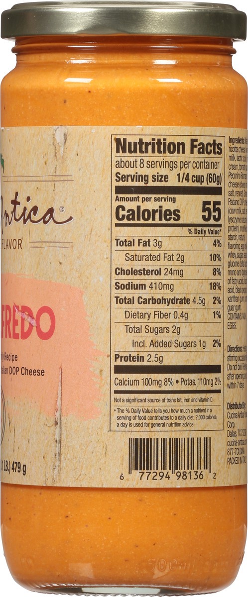 slide 3 of 9, Cucina Antica Rosa Alfredo 16.9 Oz, 16.9 oz