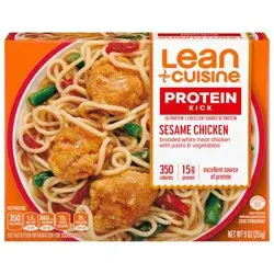 Lean Cuisine Frozen Meal Sesame Chicken, Protein Kick Microwave Meal, Microwave Chicken Dinner, Frozen Dinner for One
