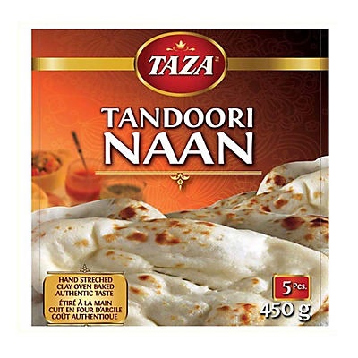 slide 1 of 1, Taza Tandoori Naan Frozen Bread, 5 ct