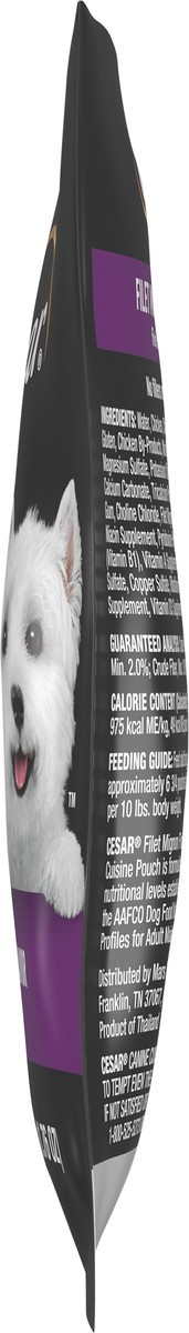 slide 7 of 15, Cesar Filets in Gravy Filet Mignon Flavor Canine Cuisine 1.76 oz, 1.76 oz