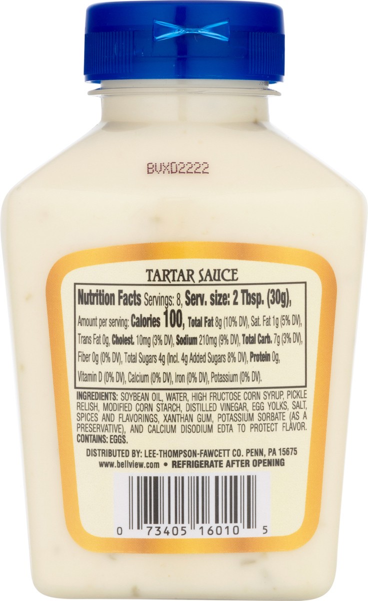 slide 10 of 12, Bell-View Tartar Sauce 9 oz, 9 oz