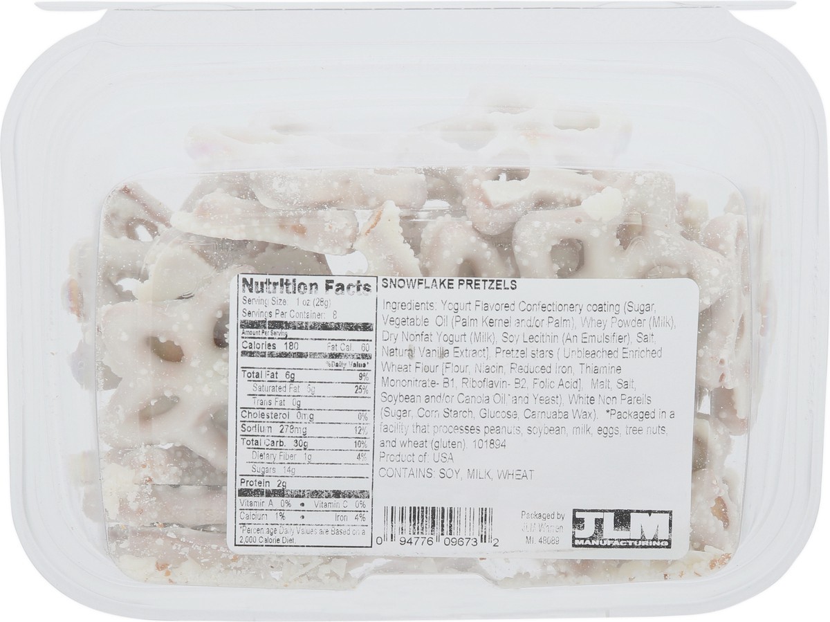 slide 14 of 14, JLM Snowflake Pretzels 8 oz, 8 oz