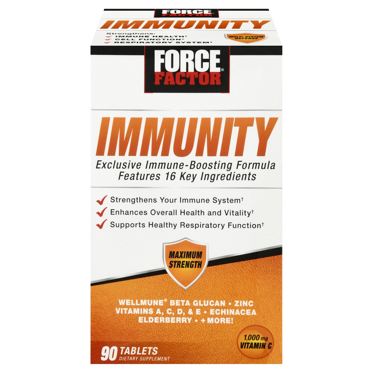 slide 1 of 9, Force Factor Immunity, 90 ct