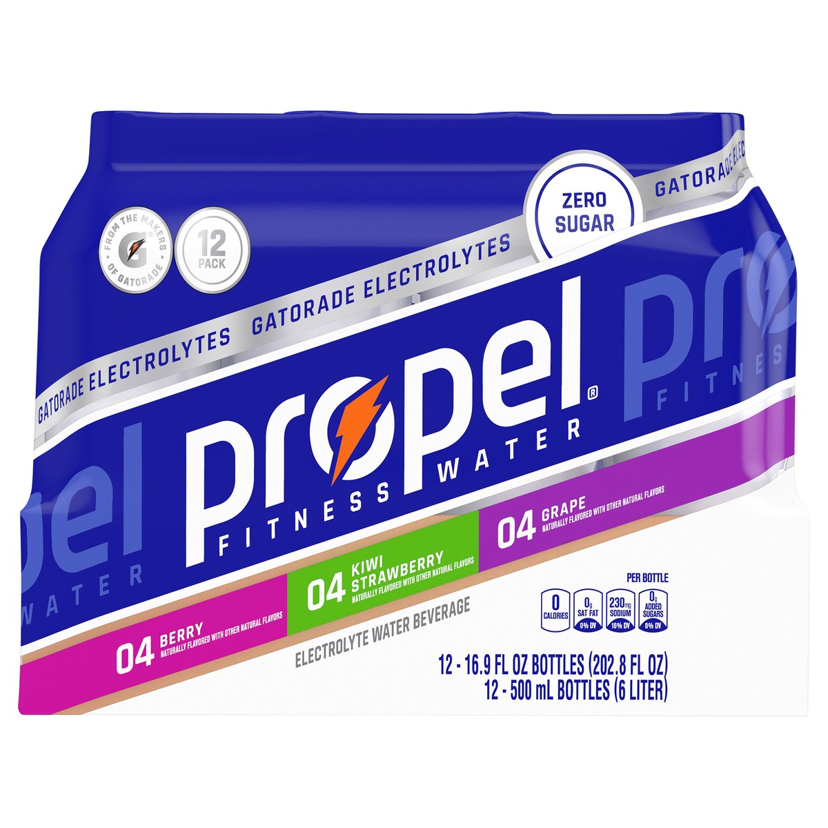 slide 1 of 3, Propel Electrolyte Water Beverage, 12 ct