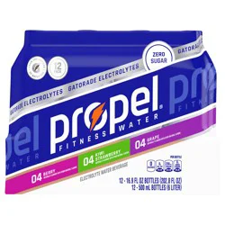Propel Electrolyte Water Beverage, Berry, Grape, Kiwi Strawberry, 12 Pack
