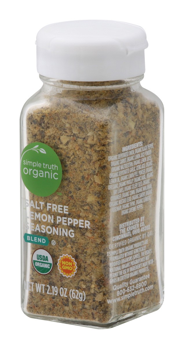 slide 3 of 9, Simple Truth Organic Salt Free Lemon Pepper Seasoning, 2.19 oz