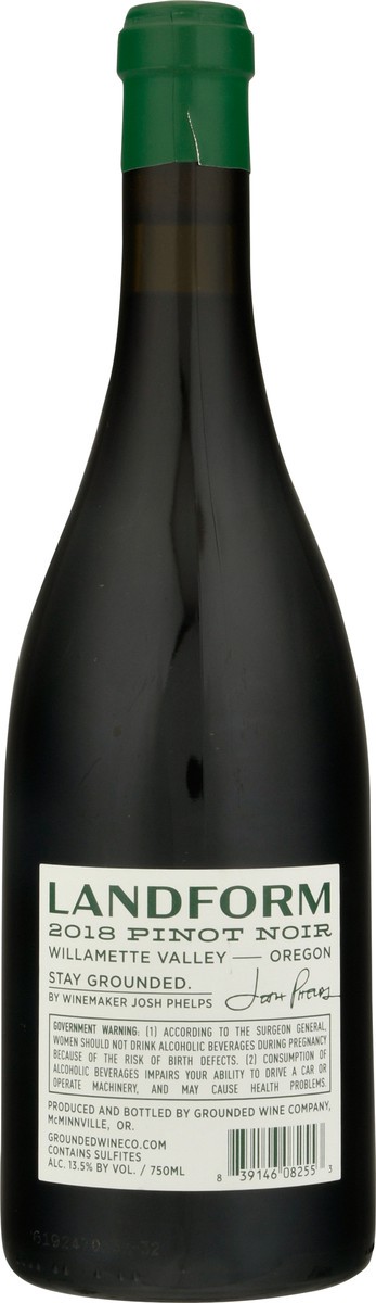 slide 8 of 9, Land Form Willamette Valley Pinot Noir 750 ml Bottle, 750 ml