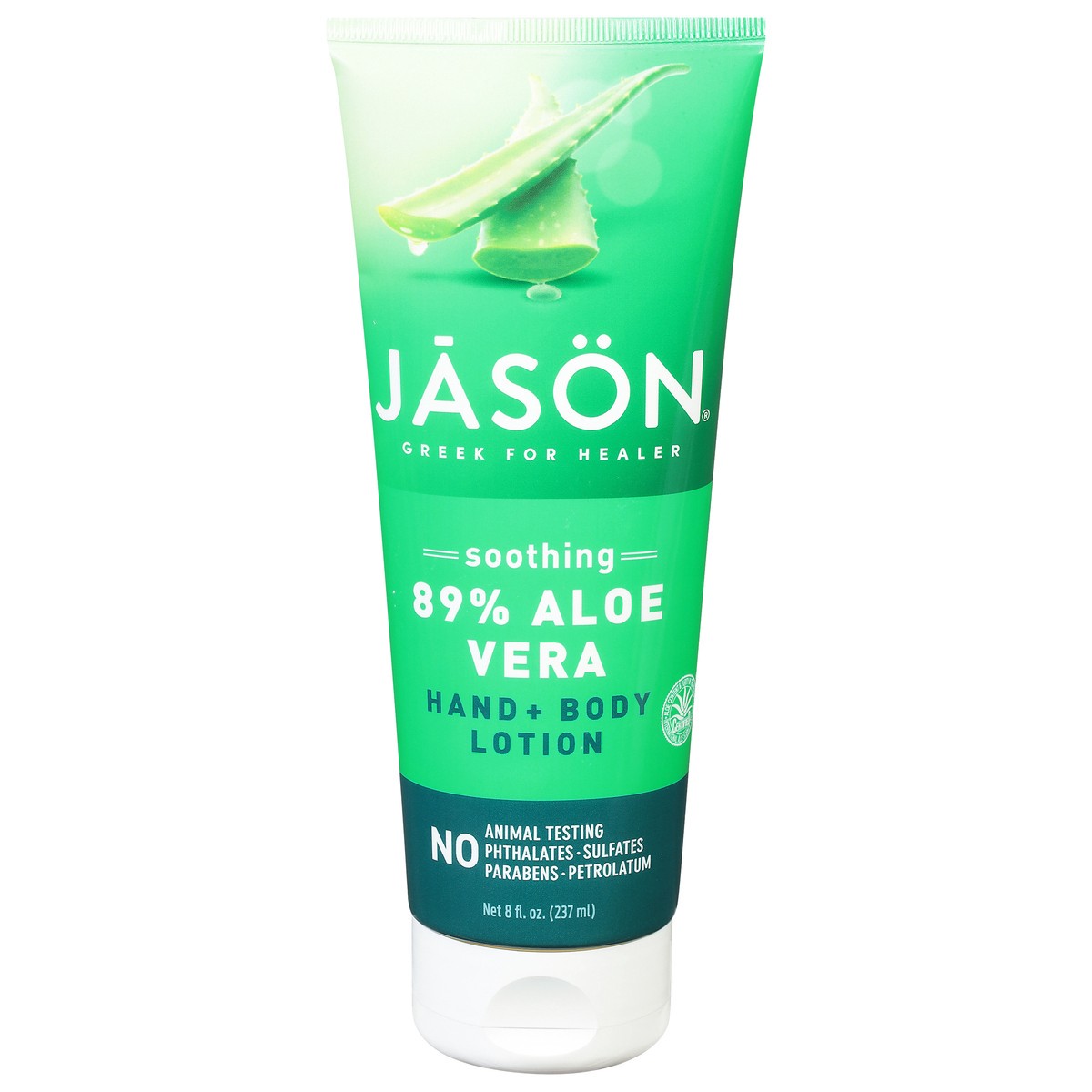 slide 1 of 8, Jason Soothing 89% Aloe Vera Hand + Body Lotion 8 fl oz, 8 fl oz