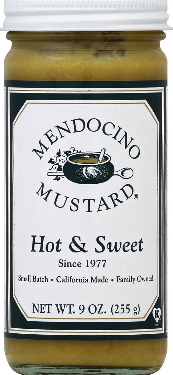 slide 2 of 2, BevMo! Mendocino Mustard Hot and Sweet Mustard, 9 oz