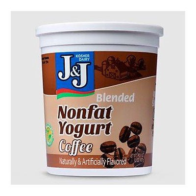 slide 1 of 1, J&J Non Fat Coffee Yogurt - 32 oz, 32 oz