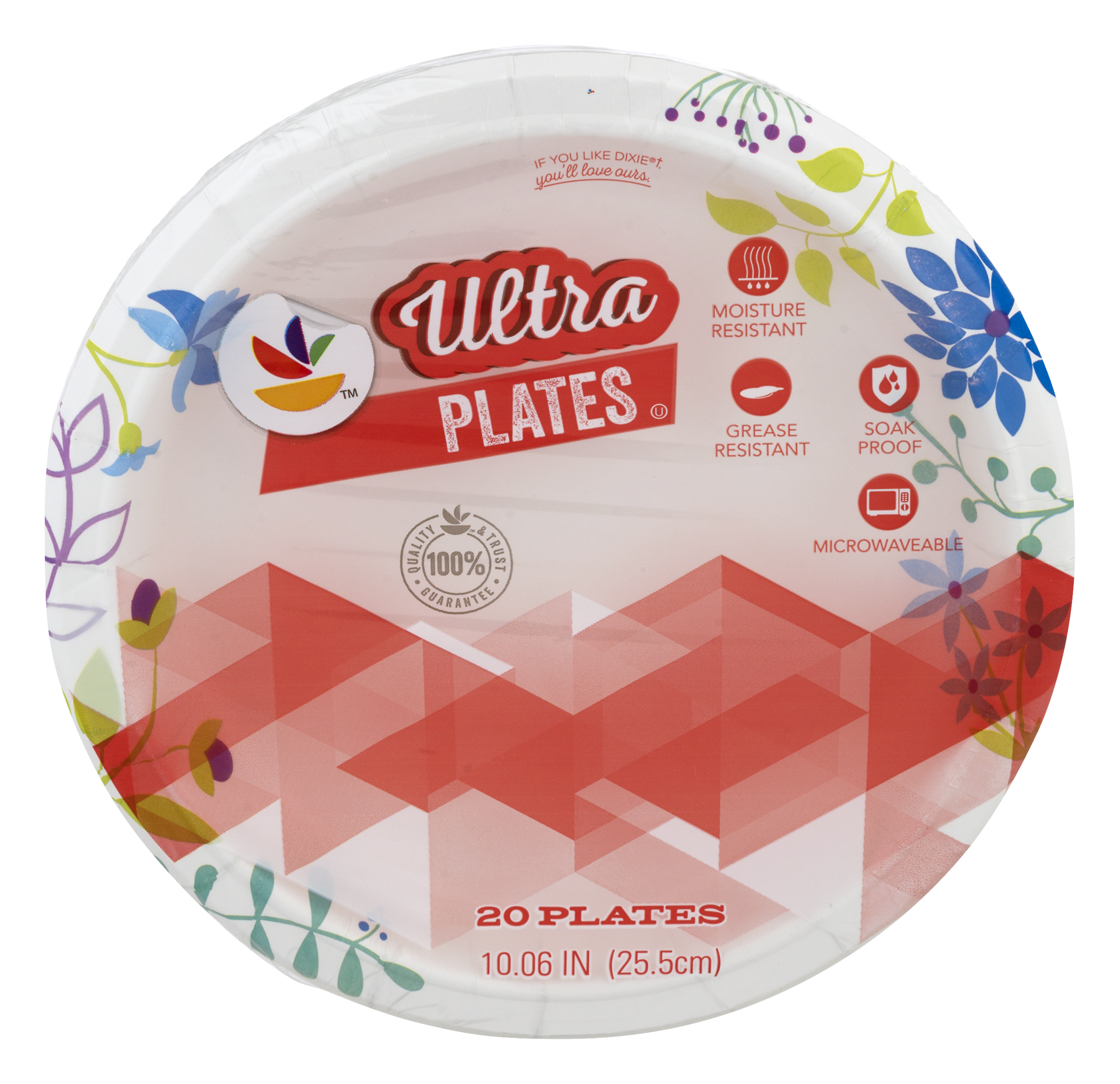 slide 1 of 1, Ahold Ultra 10" Plates, 20 ct