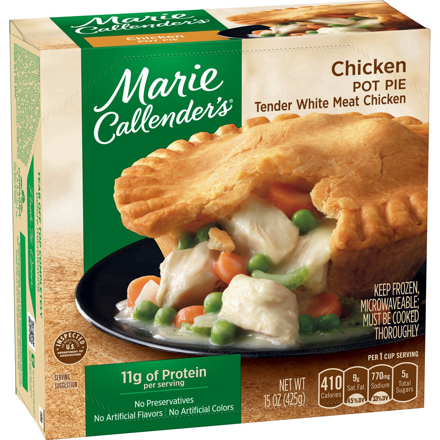 slide 4 of 8, Marie Callender's Frozen Pot Pie Dinner, Chicken, 16 Ounce, 16 oz