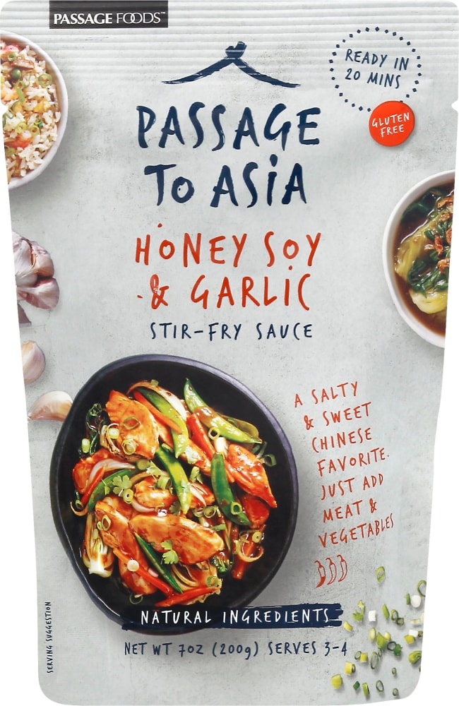 Passage Foods Honey Soy Garlic Mild Stir Fry Sauce 7 oz Shipt