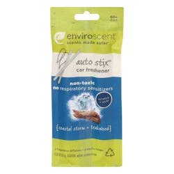 Enviroscent Auto Stix Coastal Storm + Teakwood Freshener 0.30 oz
