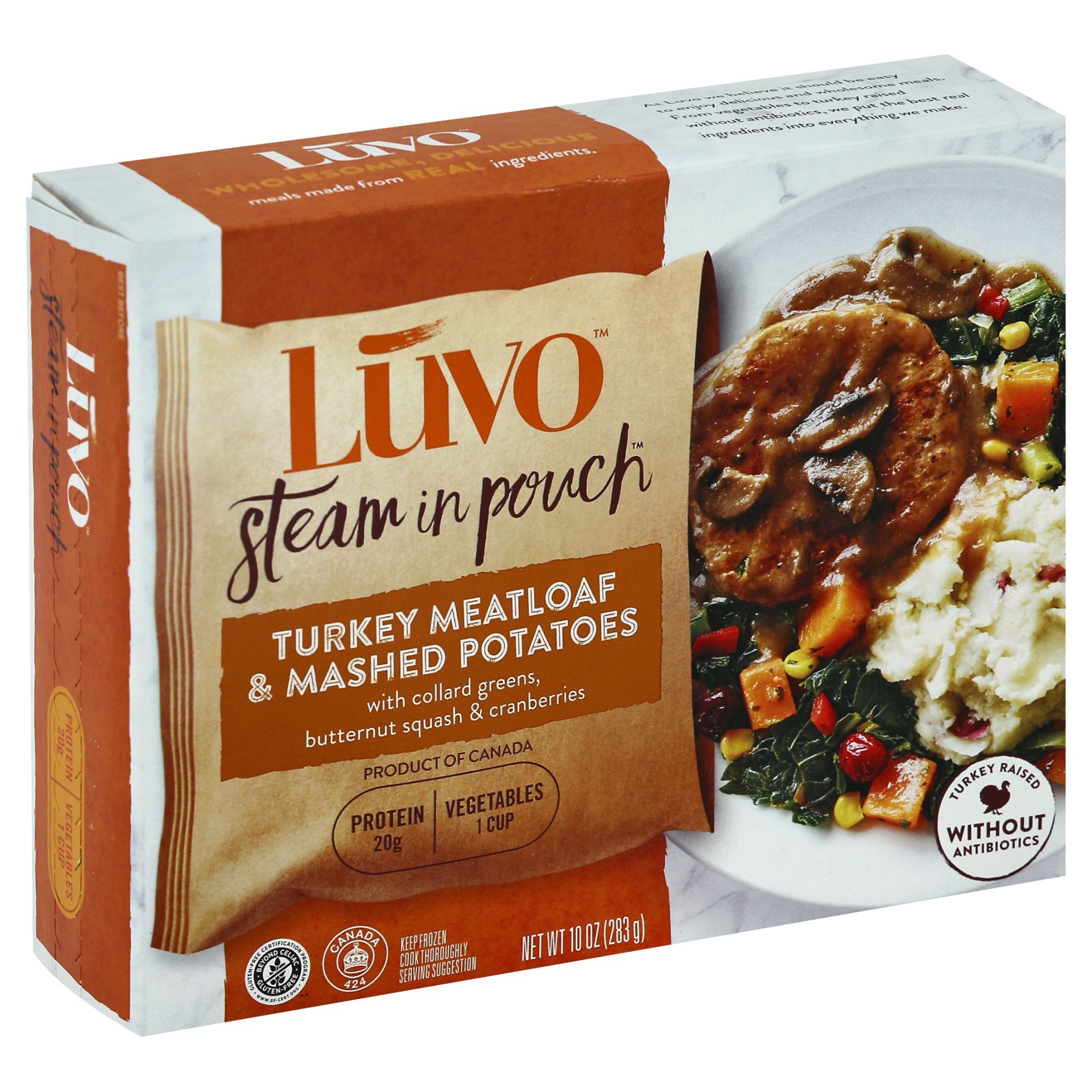 slide 1 of 4, Luvo Turkey Meatloaf & Mashed Potatoes 10 oz, 10 oz