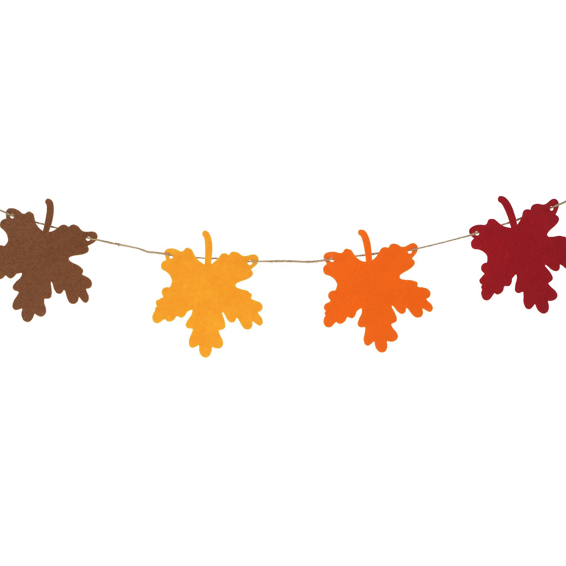 slide 2 of 2, 5ft. Felt Leaves Garland By Celebrate It, 5 ft