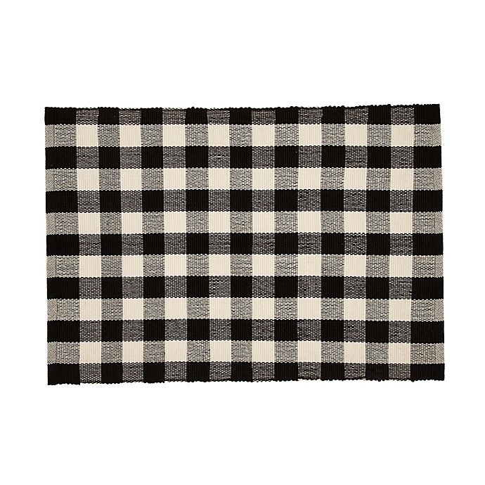 slide 1 of 4, Bee & Willow Home Bee & Willow Buffalo Plaid Door Mat'', 24 in x 36 in