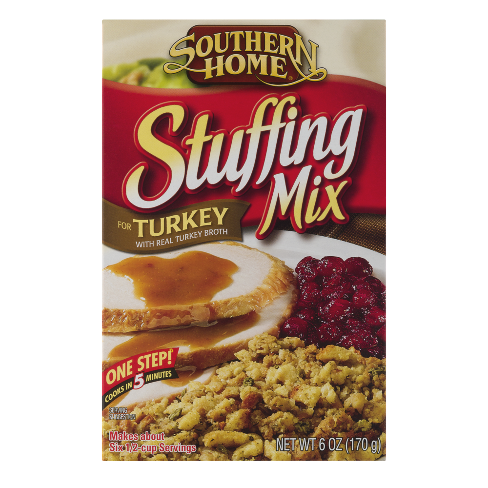 slide 1 of 1, Southern Home Turkey Stuffing, 6 oz