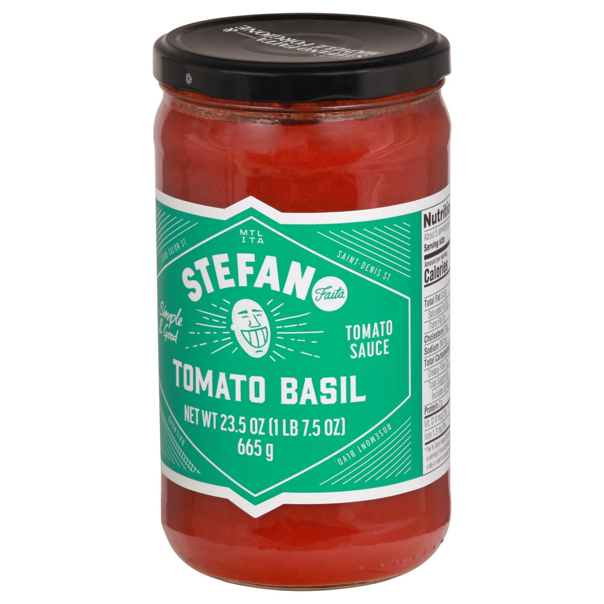 slide 5 of 9, Stefano Faita Tomato Basil Sauce 23.5 oz, 23.5 oz