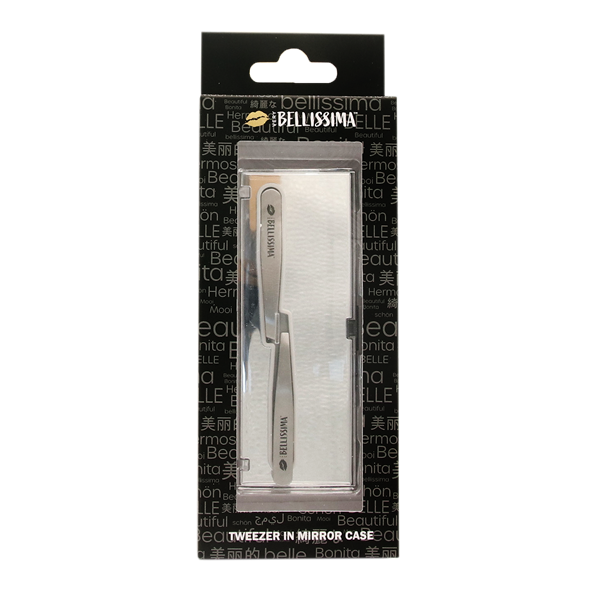 slide 1 of 1, Bellissima Tweezer In Mirror Case, 3 ct