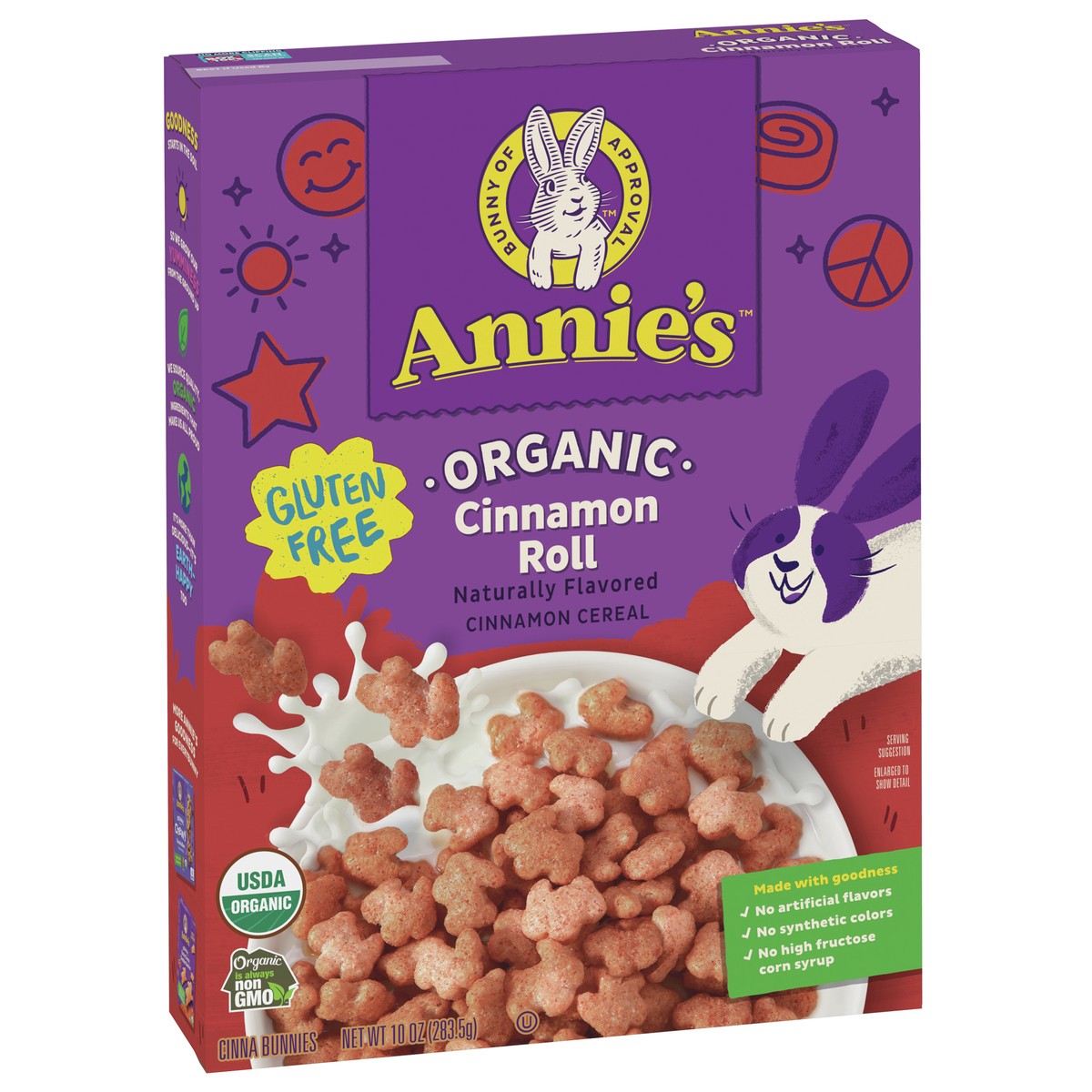 slide 3 of 11, Annie's Organic Cinnamon Roll Cereal, Gluten Free Breakfast Cereal, 10 oz, 10 oz