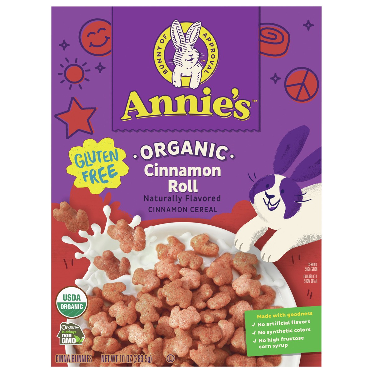 slide 7 of 11, Annie's Organic Cinnamon Roll Cereal, Gluten Free Breakfast Cereal, 10 oz, 10 oz