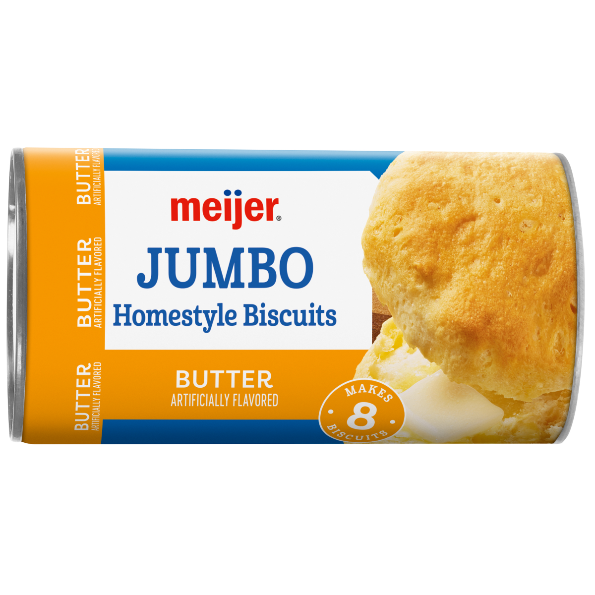 slide 1 of 17, Meijer Jumbo Homestyle Butter Biscuits, 16 oz